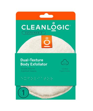 CleanLogic Dual Texture Body Exfoliator Certified Organic 1 Each (Pack of 6)