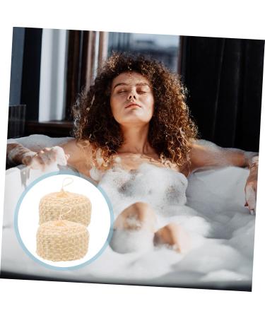 FOMIYES 2pcs Sisal Sponge Balls - Comfortable Body Scrubbers for Bathing | Portable Shower Supplies - Buy Online on GoSupps.com