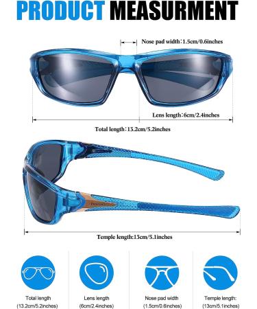 Polarized Sports Sunglasses for Men - 9 Pairs | Driving, Running & Tactical Shades - Buy Online on GoSupps.com