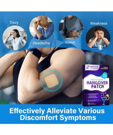 HIPFATE Hangover Relief Patches - 48 Count, Easy to Use & Effective - Buy Online on GoSupps.com