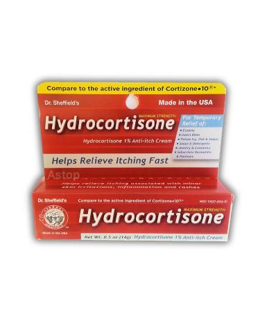 Hydrocortisone 1% Anti -Itch Cream 0.5 oz