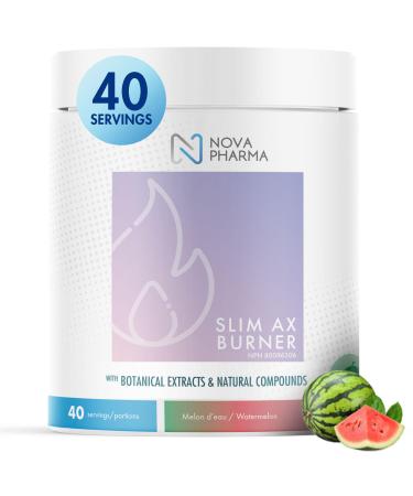 Nova Pharma Pre Workout Powder Watermelon - Garcinia Cambogia - L Carnitine Supplement - Chromium Supplement - 40 Servings (Watermelon)