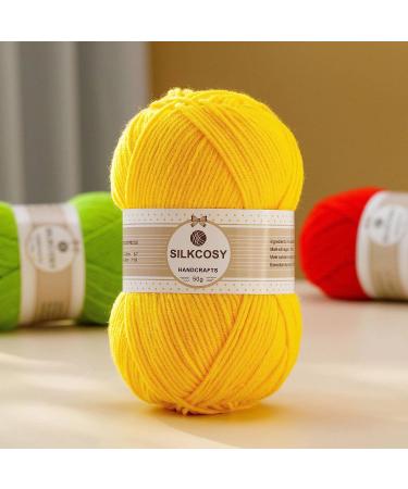 Soft 280 Yards Crochet Yarn Set - 2 Pcs Assorted Skin Colors | 4ply Acrylic Yarn for Hand Knitting - Buy Online on GoSupps.com