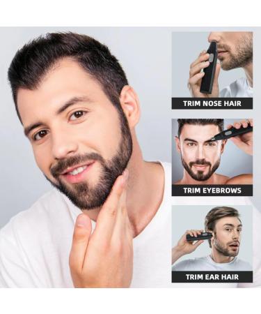 Buy Professional Nose and Ear Hair Trimmer for Men - Easy to Clean Black | International Shipping Available - Buy Online on GoSupps.com