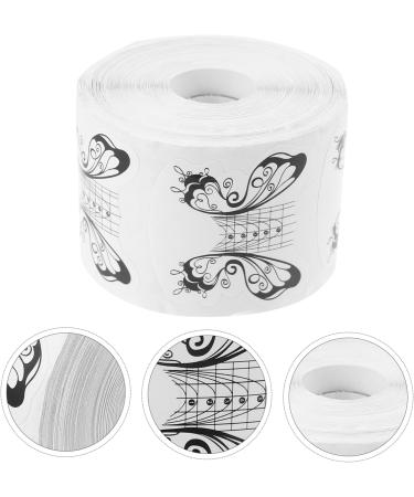 Housoutil 1roll Nail Paper Holder Acrylic Tip Extension Form Nail Extension Paper Sticker Nail Gel Acrylic Nail Paper Forms Nail Art Sticker Stickers Hardened Self-adhesive Tool French White White 10x7cm - Buy Online on GoSupps.com