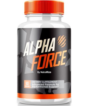 NutraRize Alpha Force Capsules All Natural Pills to Support Energy and Performance Nutritional Formula for Overall Health Official Review (60 Capsules)