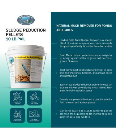 Pond Perfections Sludge Reduction Pellets 10lbs Natural Muck Remover for Ponds and Lakes 10 LBS - Buy Online on GoSupps.com