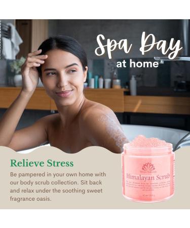 Himalayan Salt Body Scrub Exfoliator for Soft Skin - White Naturals 12 oz - Buy Online on GoSupps.com