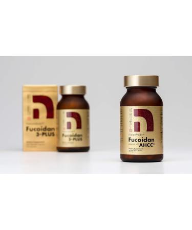 NatureMedic Fucoidan Powered with AHCC Brown Seaweed Immunity Supplement with High Purity Organic Mekabu Mozuku Agaricus 1 Bottle - 160 Vegetable Capsules Made in Japan - Buy Online on GoSupps.com