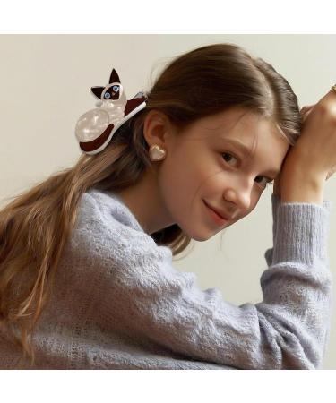 AJOIDR Cartoon Cats/Dogs Shape Hair Claw Braids Ponytail Woman Skincare Hair Clip Woman Elegant Wedding Party Styling Hair Claw - Buy Online on GoSupps.com