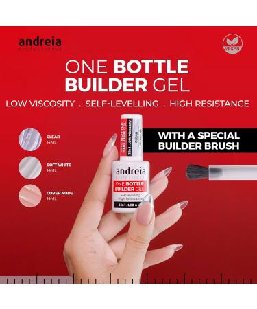 Andreia Professional Nail Structure - 3-Phase 3-in-1 Low Viscosity - Soft White 14ml - LED & UV Self-Leveling for Nail Reinforcement - Buy Online on GoSupps.com