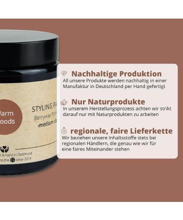 Meißner Tremonia Hair Wax Warm Woods - 100g Vegan Matte Hold for Men | Strong Hold with Berry & Carnauba Wax | Premium Hair Styling Gel - Buy Online on GoSupps.com