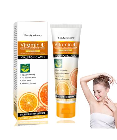 Underarm Whitening Cream Armpit Whitening Cream Vitamin C Bleaching Cream for Dark Skin & Private Parts Fade Melanin on Body Armpit Knees Elbows Sensitive & Intimate Parts