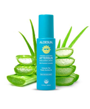 ALOESUN Organic Tanning Travel Size Bundle - Including Organic Coconut Tanning Oil, Ocean Spray, Organic AFTERSUN Spray, and Beach Bag - Buy Online on GoSupps.com