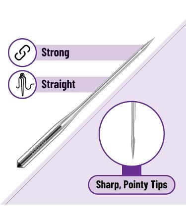 Mr. Pen Sewing Machine Needles 50 Pack - Universal Needles for Singer, Brother, Janome - Assorted Sizes 65/9, 75/11, 80/12, 90/14, 100/16 - Buy Online on GoSupps.com