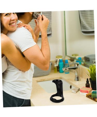 Minkissy Men's Brush Holder & Razor Stand | Shaving Tools & Accessories | Plastic Shaving Brush Keeper - Buy Online on GoSupps.com