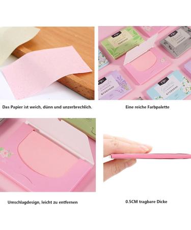 Buy Wudqiji Oil Absorbing Tissue - 500 Leaves Face Blotting Papers for Men & Women | Perfect for Greasy Skin & Makeup Touch-Ups (5 Colors) - Buy Online on GoSupps.com