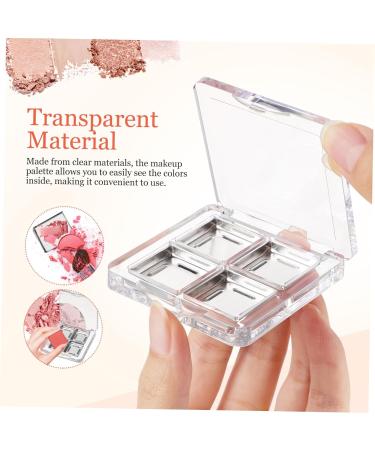Healvian 6 Pcs Transparent Square Eye Shadow Box Empty Makeup Pallet Balm Blusher Containers Plastic - Buy Online on GoSupps.com