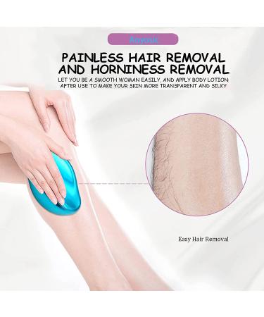 Painless Crystal Hair Remover & Callus Remover for Women & Men - Skin-Friendly Shaver & Foot File - Gift Idea - Buy Online on GoSupps.com