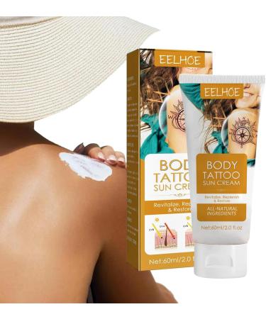 Tattoo Sun Protection Moisturizing Sunscreen for Tattoos 60 ml Tattooing FaProtection and Moisturizer Protect your artwork from UV rays and fading - Buy Online on GoSupps.com