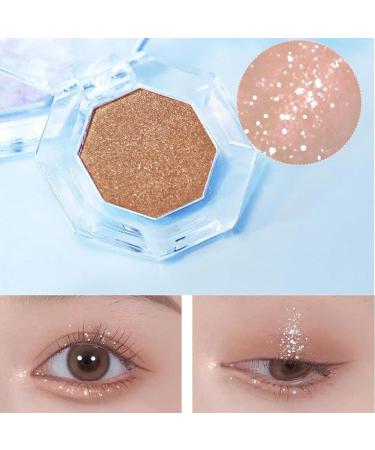 2 Neutral Eyeshadow - Makeup Eyeshadow - Highly Pigmented Glitter Sparkling Naturing-Looking Champagne Eye Eyeshadow Palette Kagrote 2 Pcs 103#champagne Gold Fan - Buy Online on GoSupps.com