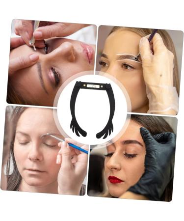 Housoutil Eyebrow Stencil Microblading Ruler Eyebrow Ruler Positioning Ruler Ink Line Aluminum Alloy 25.5x1.3cm Black - Buy Online on GoSupps.com