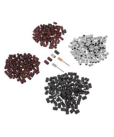 Housoutil 1 Set Nail Sand Circle Cap Drill Set Resin Abrasive Cloth Foot