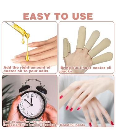 Canipha 10-Pack Castor Oil Wraps for Finger Arthritis & Tingling - Reusable Castor Oil Pads - Buy Online on GoSupps.com