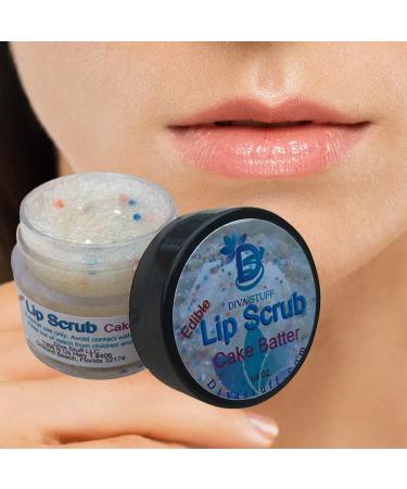Diva Stuff Ultra Hydrating Lip Scrub for Soft Lips Gentle Exfoliation Moisturizer & Conditioner Cake Batter Flavor oz (Made in the USA) - Buy Online on GoSupps.com