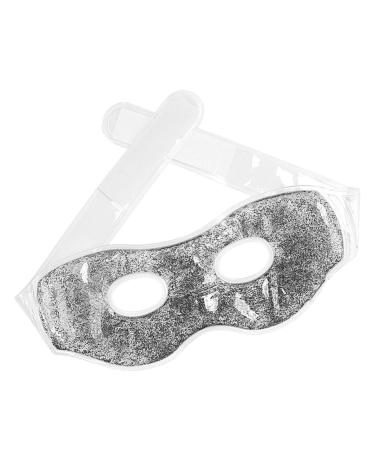 Fovolat Ice Eye Cover Hot/Cold Compress Eye Covers Cold Sensation Gel Eye Protectors Reusable Gel Spa Bead Eye Covers For Puffiness/Dark Circles/Eye Bags/Dry Eyes Silver