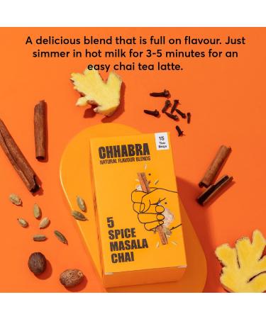 Chhabra Chai Combo Pack | Award-Winning 3 Spice Cinnamon Chai & Signature 5 Spice Masala Chai | Vegan Fair Trade Sugar-Free | Indian Assam Black Tea | Perfect for Tea Lovers | 2 x 52.5g Cartons 3 Spice Cinnamon Chai & 5 Spice Masala Chai Pack of 2 - Buy Online on GoSupps.com