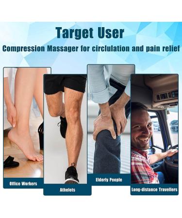 Air Compression Leg Massager with Heat Levels - Circulation & Muscle Relaxation - Sequential Massager for Feet, Calves, Thighs - 4 Modes, 4 Intensities - Handheld Controller - Buy Online on GoSupps.com