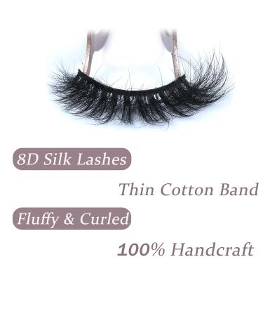 Shop 14 Pairs Cat Eye 8D Mink Lashes - Fluffy Wispy Natural Look | Long 18MM Strip Lashes for Stunning Volume - Buy Online on GoSupps.com