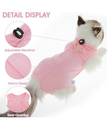 Cobee Professional Recovery Suit for Cats | Abdominal Wound & Skin Disease Support | Surgery Recovery Gear | Size S Pink | E-Collar Alternative for Dogs & Kittens - Buy Online on GoSupps.com