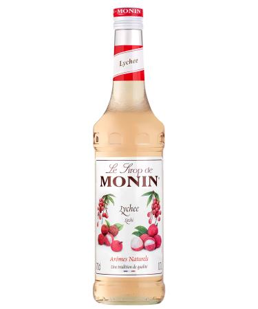 MONIN Premium Lychee Syrup 700ml for Cocktails and Mocktails. Vegan-Friendly Allergen-Free 100% Natural Flavours and Colourings. Perfect for Lychee Martinis Lychee 700 ml (Pack of 1)