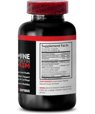 Joint Support Supplement - GLUCOSAMINE and MSM Joint Support Complex - with Vitamin C and Collagen - msm Joint Formula Joint Health Bone Support Supplements Bone Support Supplements - 1B - Buy Online on GoSupps.com