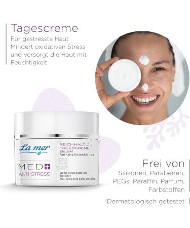 La mer Med+ Anti-Stress Rich Day Cream 50 ml without Perfume - Buy Online on GoSupps.com
