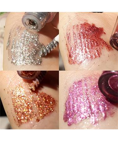 Mascara paillettes de diamant 4D mascara de couleur chatoyante mascara de diamant s chage rapide imperm able maquillage des yeux tincelants pour la f te du festival de musique sur sc ne - Buy Online on GoSupps.com