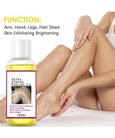  SVCEQZE Yellow Peeling Oil - Ordinary Scrub Solution and Body Oil Exfoliating Oil for Dark Skin Dark Sports Remover Suitable for Hands and Feet - Buy Online on GoSupps.com
