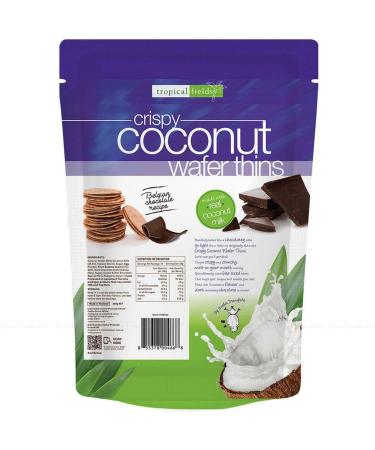 Tropical Fields Coconut Wafer Thins with Dark Chocolate Light Crisp Pack 397g - Buy Online on GoSupps.com