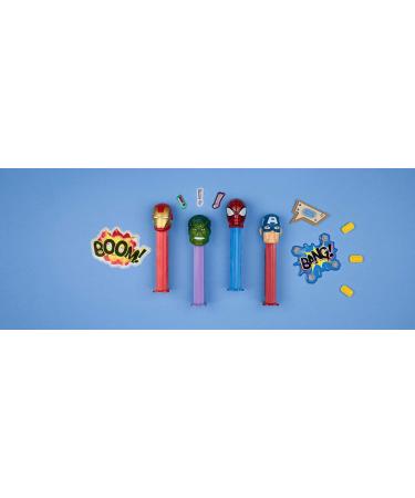 PEZ Twin pack Licence Marvel Combinaison unique de bonbons aux go ts fruits et d un distributeur Contient 2 distributeurs PEZ + 4 recharges de bonbons personnages - mod les al atoires - Buy Online on GoSupps.com