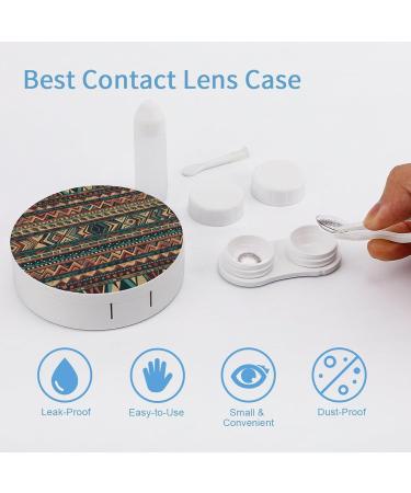 Native American Contact Lens Case - Portable Travel Lens Storage Box for Easy Organization - Buy Online on GoSupps.com