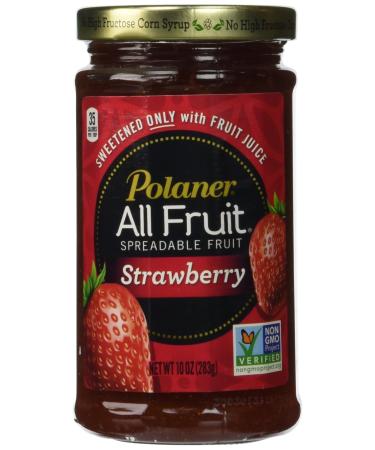 Polaner 100% All Natural Strawberry Fruit Spread 10 oz (Pack of 12) 10 Ounce (Pack of 12)