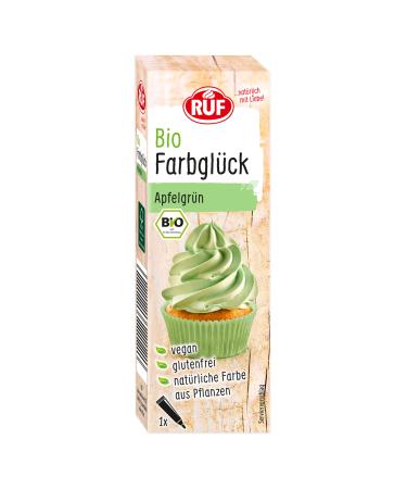 Call organic food color apple-green with agave syrup for coloring sugar glazes & for unusual cakes gluten-free & vegan 1 x 25g