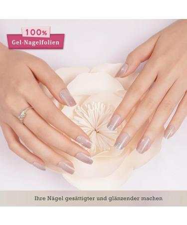 Danni & Toni Starlight UV Gel Nail Films - Half-Hardened Self-Adhesive Wraps | 28 Glossy Sticker Designs - Buy Online on GoSupps.com