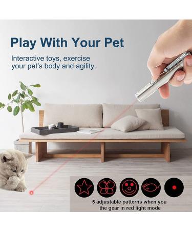 Interactive Cat Toy Pointer: Keep Your Indoor Cat Busy with Light-Up Mouse Wand - Perfect for Kitten, Cat, and Dog Play - Buy Online on GoSupps.com