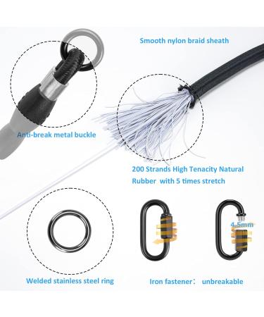 Yangbaga Dogs Shock Absorber Strong Extension Bungee Dog Leads Prevent Injury on Arm and Shoulder Suitable for Many Types of Leashes and Collars Good for Small Medium Large Dogs Black XL(For dogs 60KG) - Buy Online on GoSupps.com