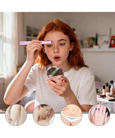 Eyebrow Trimmer for Women Portable Shaver Body Hair Remover Bikini Trimmer for Legs Cheeks Neck Armpits Lips Bikini Shower Makeup Party Wedding Women and Men - Buy Online on GoSupps.com