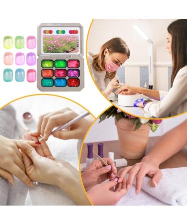9-Color Gel Nail Art Kit for Beginners | Natural Solid Sculpting Supplies Kitt Glue Women's Compensators Friends Home Friends Travel East - Buy Online on GoSupps.com