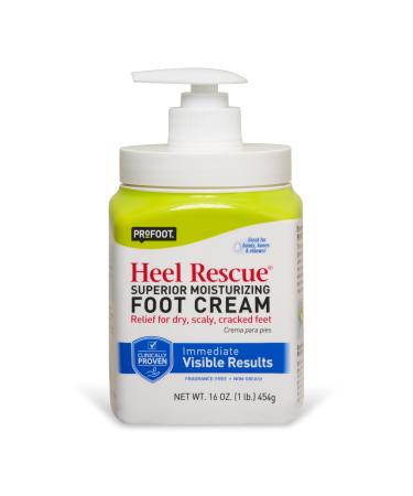 Profoot Care Heel Rescue Superior Moisturizing Foot Cream  16 Oz (Pack of 2) 1 Pound (Pack of 1)